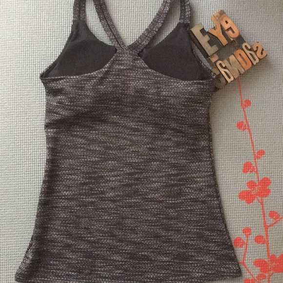 ATHLETA Racerback Workout Tank In Black/Silver - Picture 5 of 8